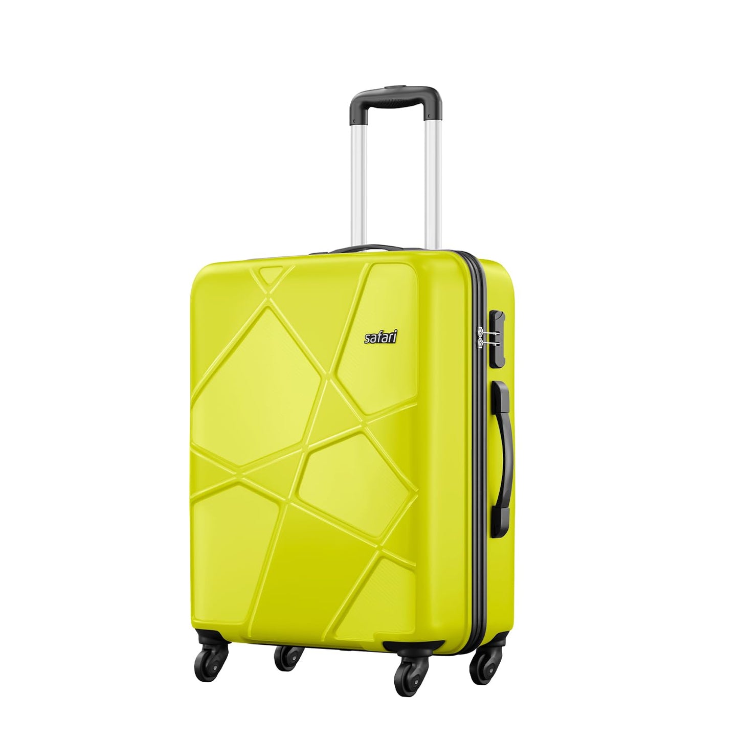 Safari Pentagon Set of 2, Cabin & Checkin Trolley Bags Hard Case Polypropylene 4 Wheels 360 Degree Wheeling System Luggage, Travel Bags, Suitcase for Travel, Trolley Bags for Travel, Dusk Green