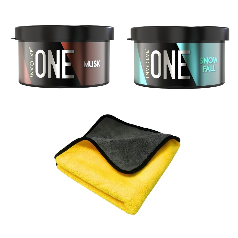 Involve Your Senses One Musk Organic Car Perfume, Involve Your Senses Strong Fiber Air Freshener to Freshen'up Your Car - IONE01-40 g,Car Accessories interior car perfumes and fresheners