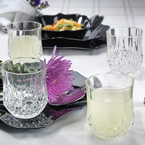 Heavy unbreakable Stylish look fully Transparent Glasses Set 250 ml (6pcs) - Springkart 