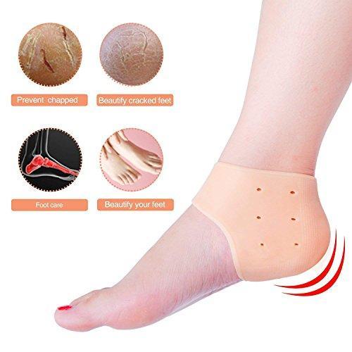 Moisturizing Skin Softening Silicone Gel for Dry Cracked Heel Repair (Multicolour) - Springkart 