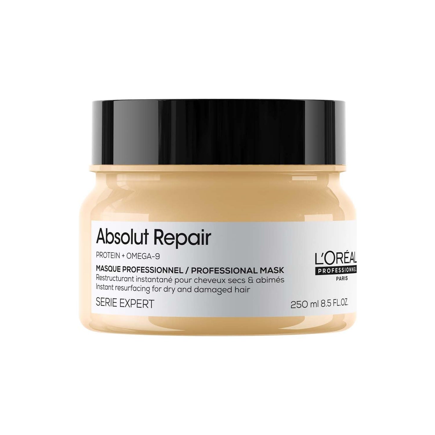 L'Oréal Professionnel Absolut Repair Mask for Dry & Damaged Hair - 250ml | Professional mask for Strengthening and Repairing Hair, With Protein & Omega-9, For Men & Women - Springkart 