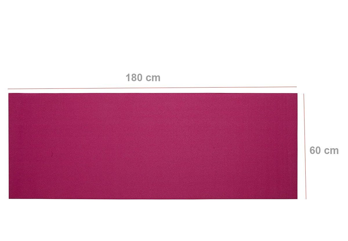 524_yoga Mat Eco-friendly For Fitness Exercise Workout Gym With Non-slip Pad (180x60xcm) Color May Very