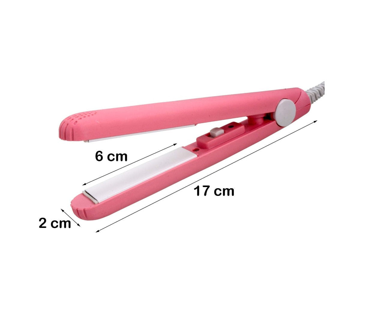 Beauty and Personal Care Professional Ceramic Plate Mini Hair Styler Straightener and Curler - Springkart 