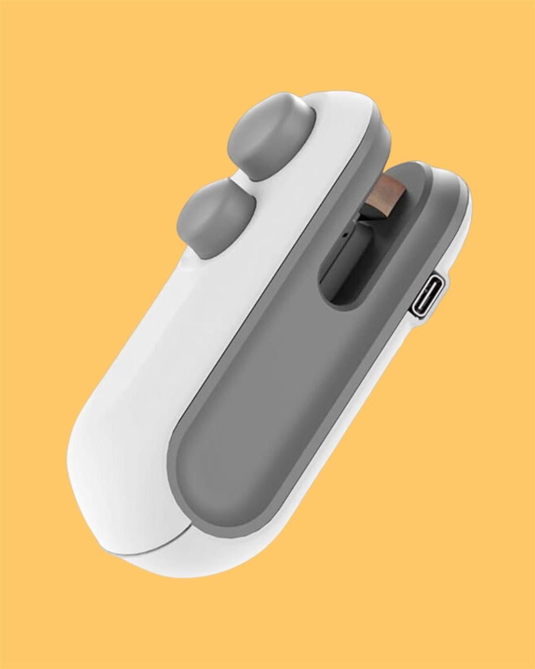 Portable Mini Sealing Machine 2 in 1 USB Rechargeable Magnetic Bag Sealer Heat Seal with Cutter - Springkart 