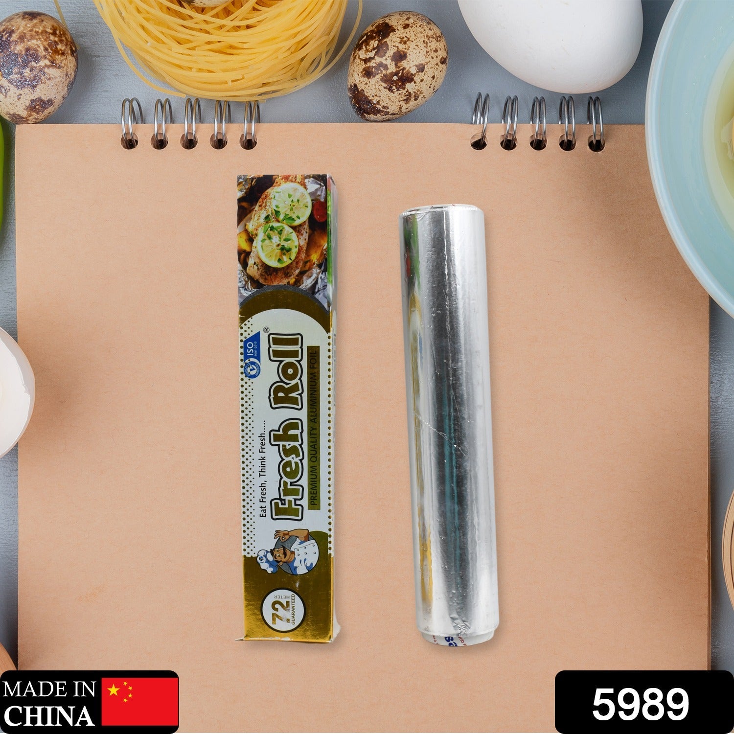 Premium Quality Food Grade Aluminum Foil Roll Heavy Duty Non Stick Thick Aluminum Foil Sheet Baking Grilling Tool 72Mtr (1Pc) - Springkart 
