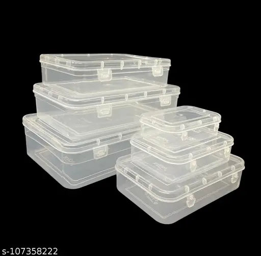 SPC Multi Purpose Plastic Rectangular Storage Boxes with Locks