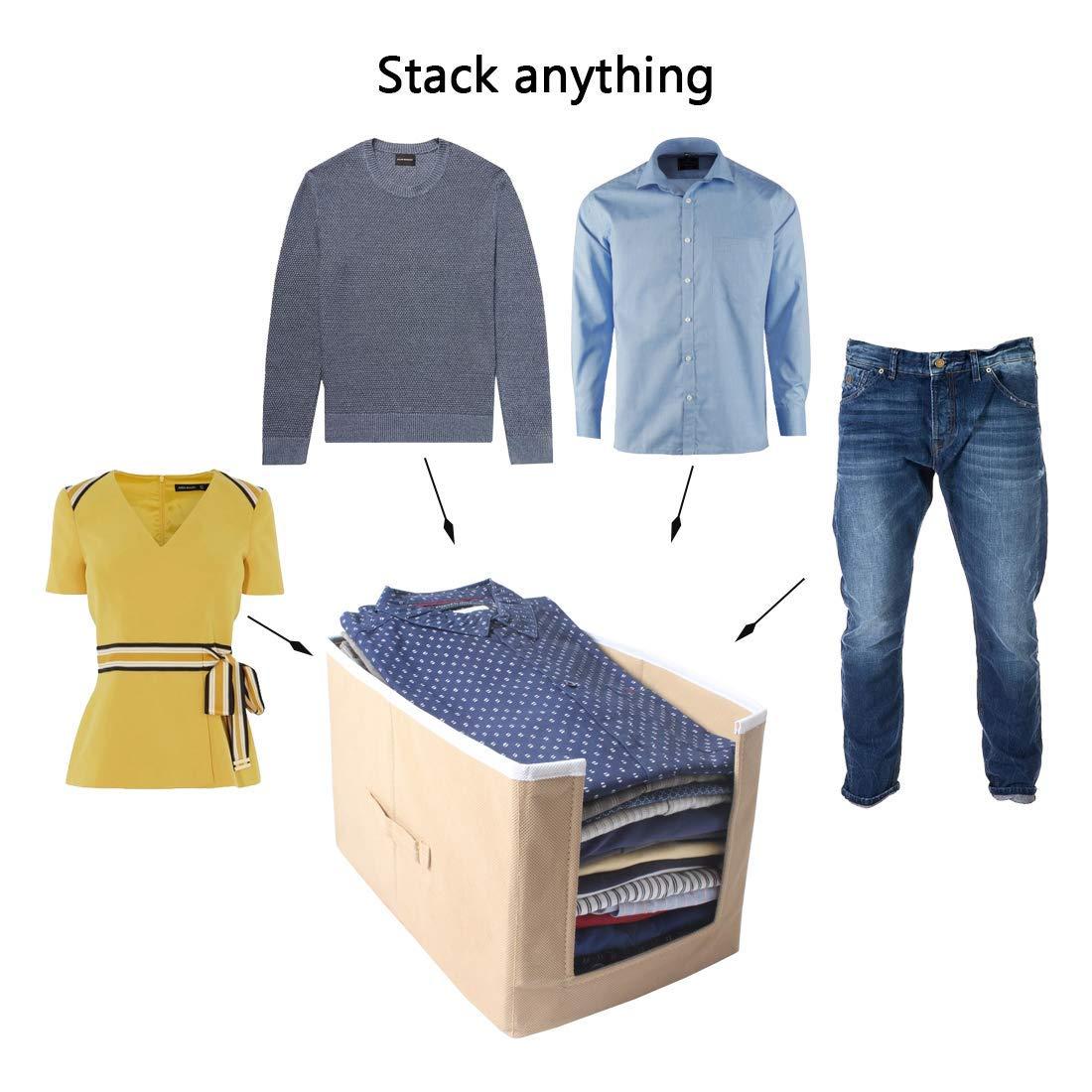 Closet Organizer-Foldable Shirts and Clothing Organizer Stackers(Pack of 6) - Springkart 