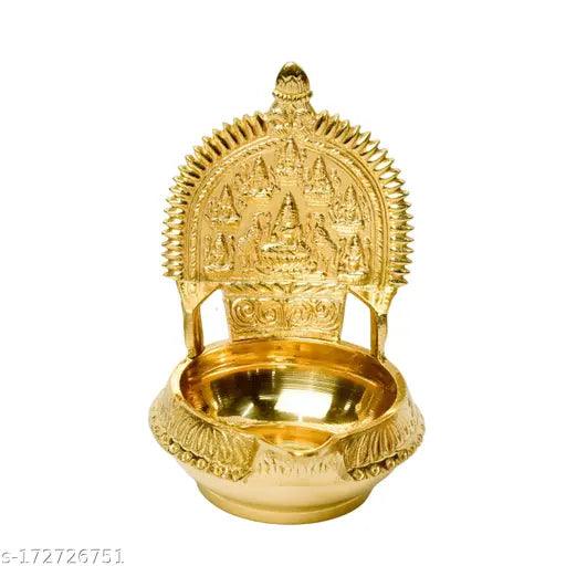 8 LAKSHMI KUBER KAMAKSHI Diya - kuber lamp - 99.9% Pure Brass