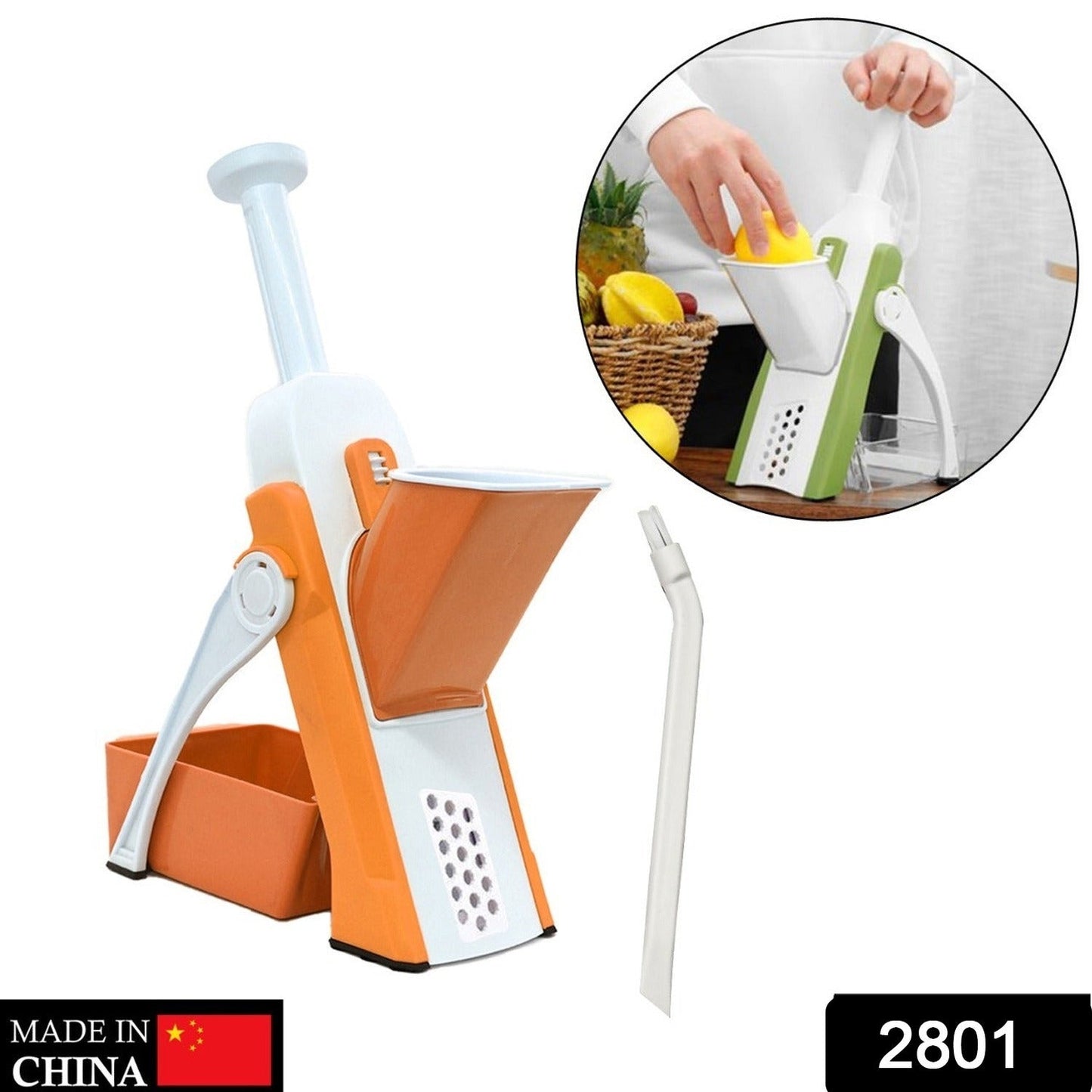 MULTI FUNCTIONAL TIME SAVING ADJUSTABLE HAND PRESS VEGETABLES CHOPPER - Springkart 