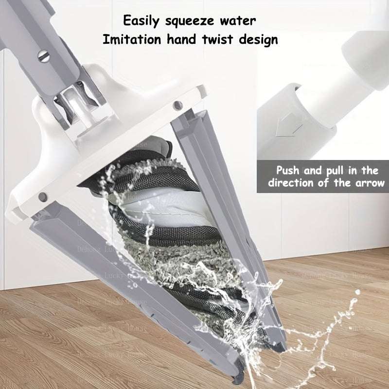 Butterfly Shaped Wet & Dry Mop – 360° Rotating Ultra-Fine Fiber Pad for Floor, Wall, Tile & Glass Cleaning (Pack of 1)