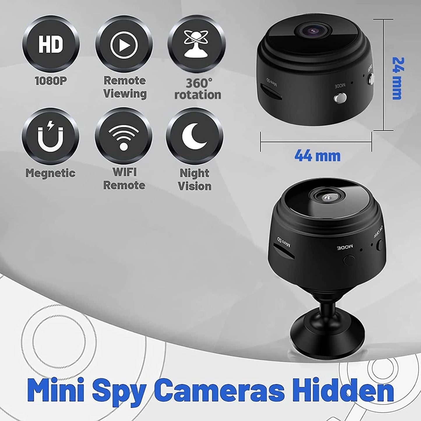 Mini Wireless WiFi ,Cameras with Indoor Video Recorder - Springkart 