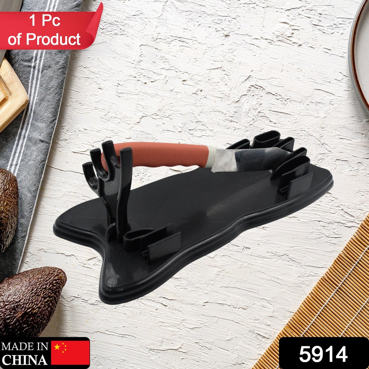 Plastic Kitchen Knife Drawer Organizer, Knife Stand Storage for your kitchen. Replace your knife block with a revolutionary product. Clear your counter top of clutter, and easily identify the desired knife (1pc) - Springkart 