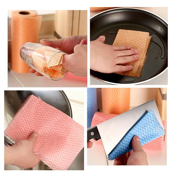 Non Wooven Fabric Disposable Handy Wipe Cleaning Cloth Roll (1Pc) - Springkart 