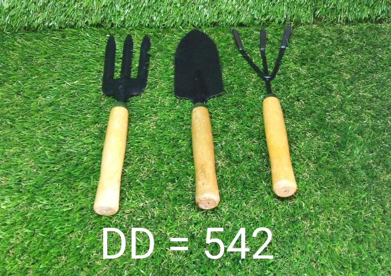 Gardening Tools - Hand Cultivator, Small Trowel, Garden Fork (Set of 3) - Springkart 
