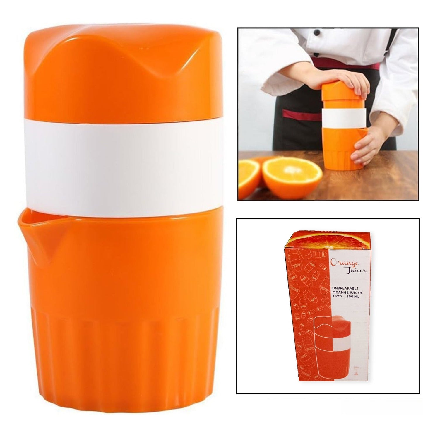 Manual Handheld Citrus Orange Lemon Juicer Fruit Press Squeeze Extractor New - Springkart 