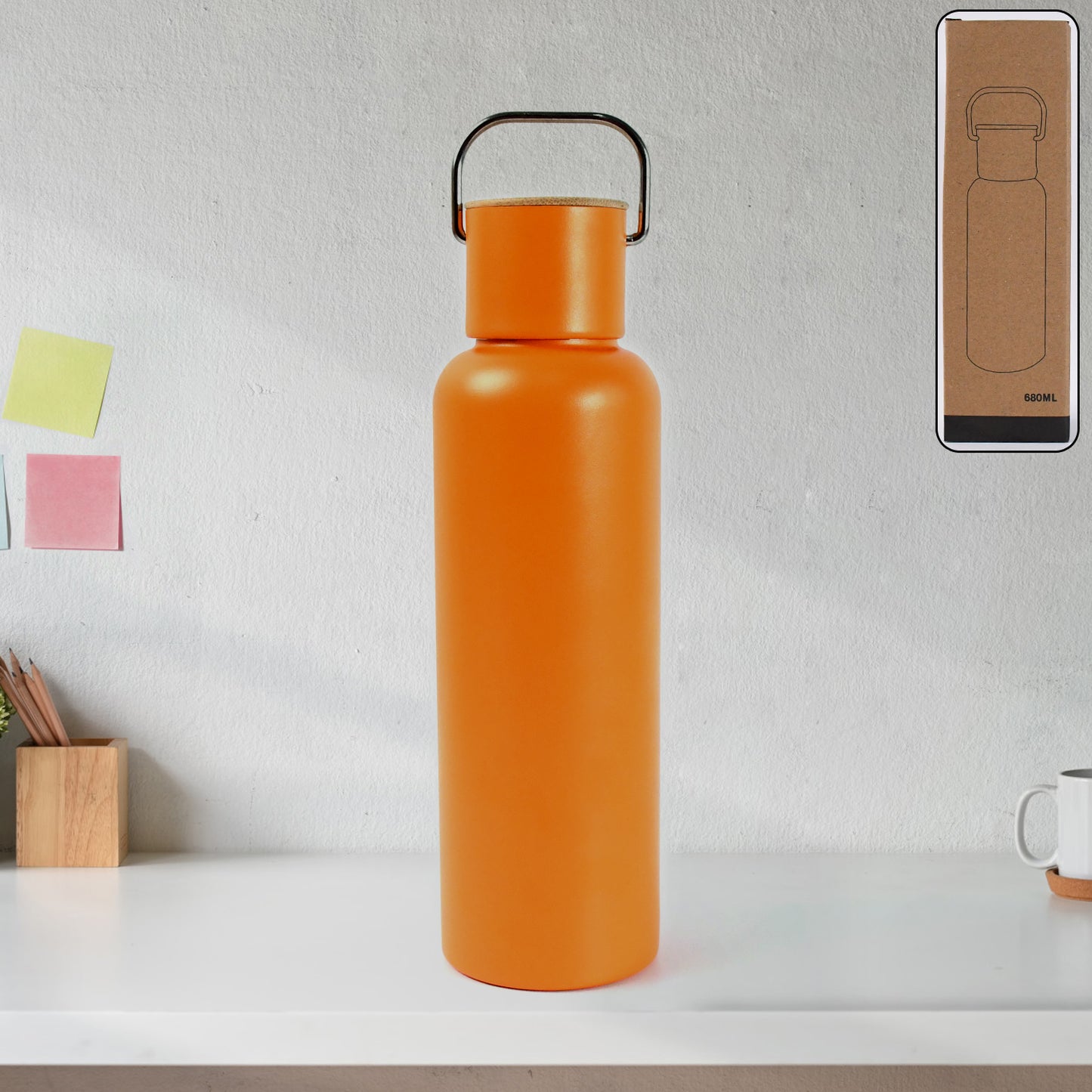 Water Bottle High Quality Premium Water Bottle Stainless Steel 680ml - Springkart 