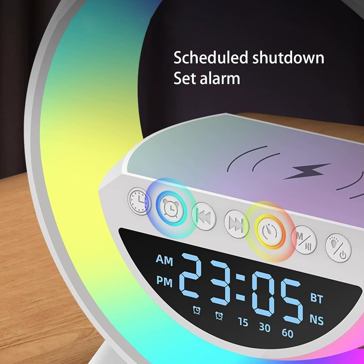 G Lamp Speaker - 3-in-1 Bluetooth Speaker With Fast Wireless Charging (1 Pc) - Springkart 