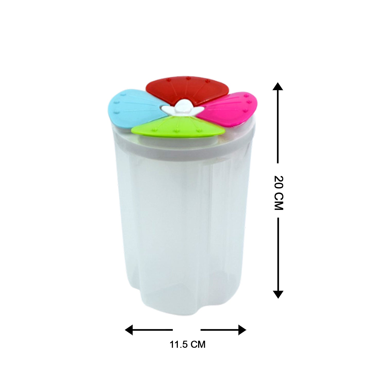 2822 4 Section Storage Containers Airtight Transparent Food Plastic Storage Container - Springkart 