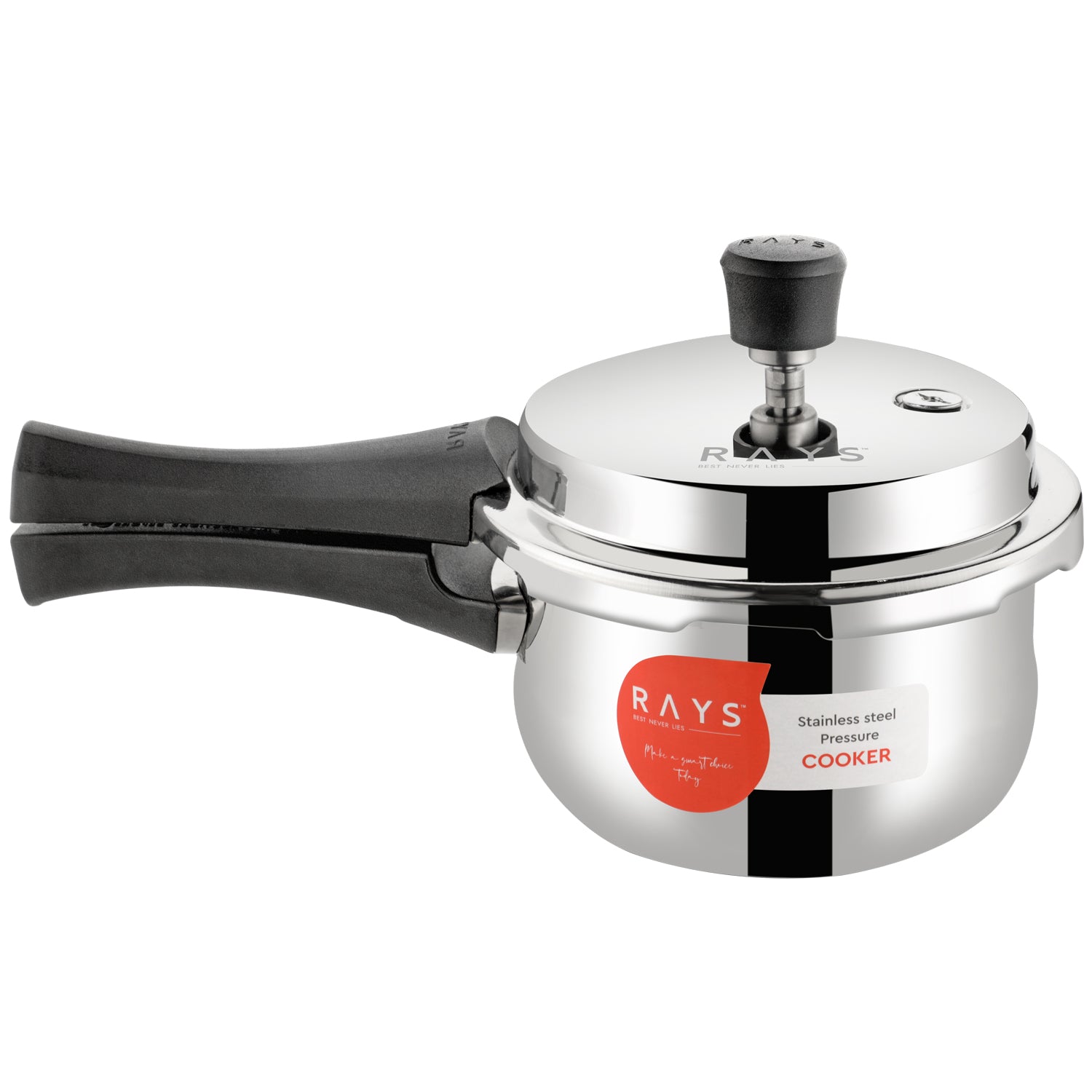 Stainless Steel Rays Fusion Pressure Cookers With Outer Lid (2.5 Litres) - Springkart 