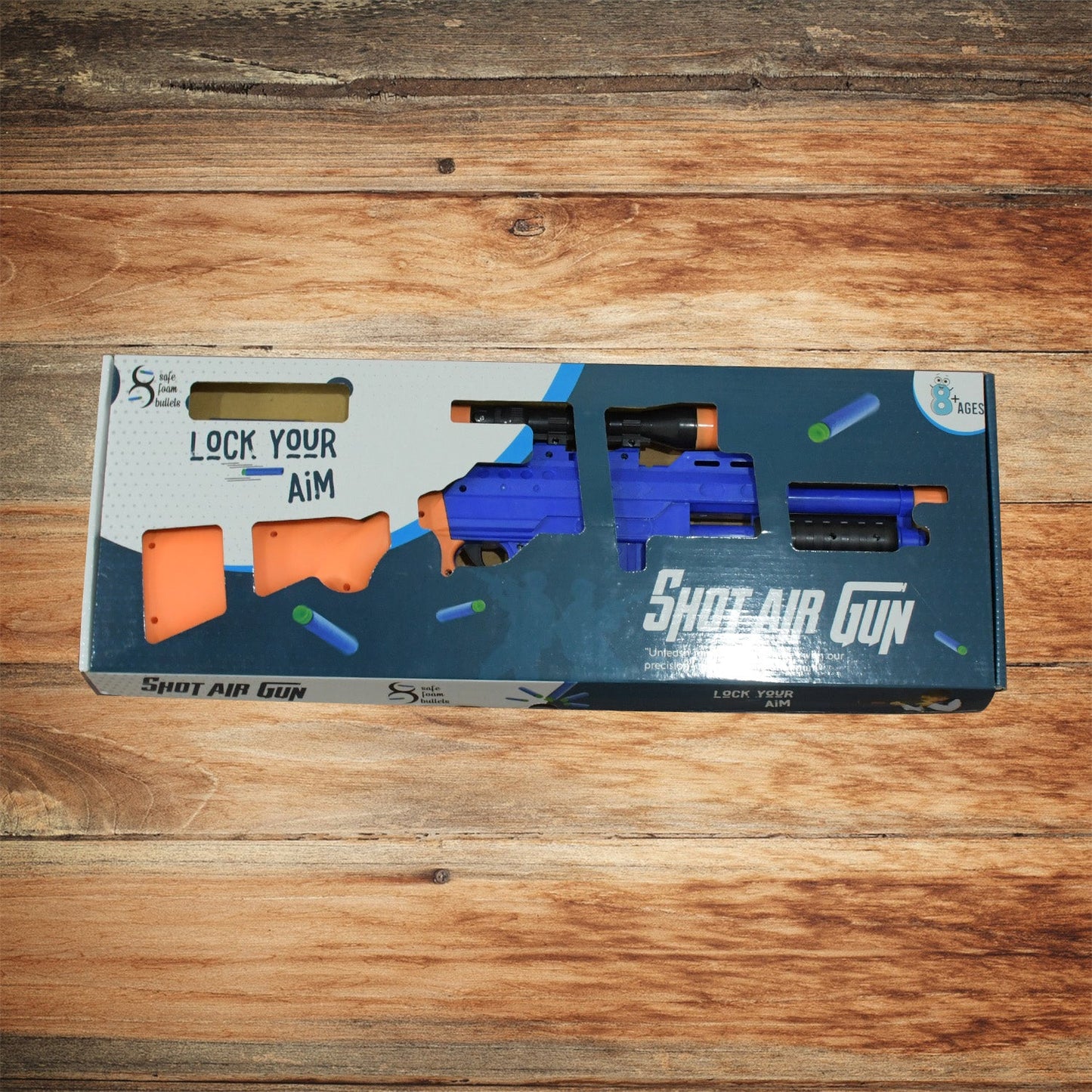 Big Plastic Toy Gun for Kids - 22 Inch Gun Toy for Kids Shooting Gun with 6 fence arrows Kids Toy Return Gift Item, Shot Air Gun For Diwali Gift, Birthday Gift (22Inch) - Springkart 