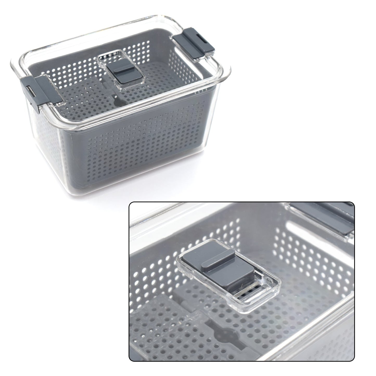 Fordable Silicone Kitchen Organizer Fruit Vegetable Baskets Folding Strainers - Springkart 