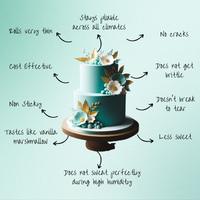 Teal Fondant | Edible Sugarpaste 250 Gm