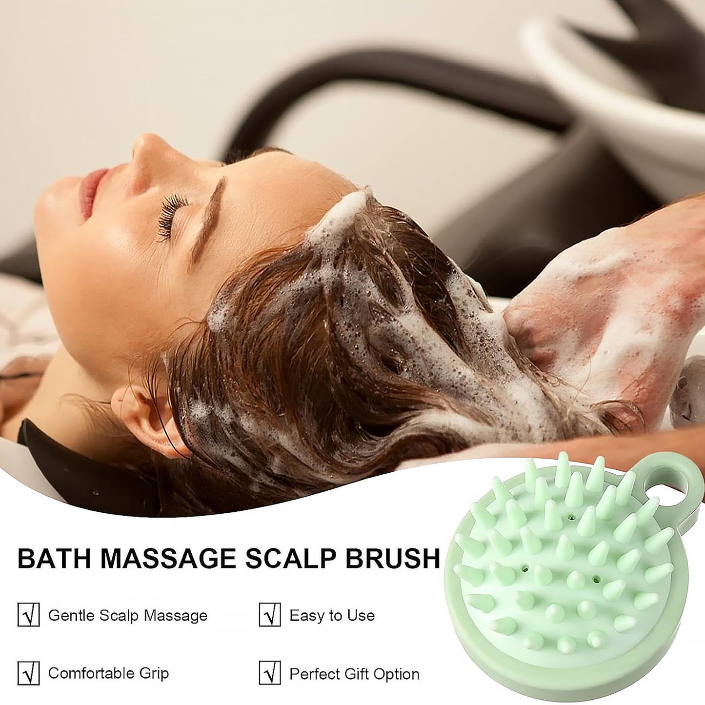 Comb Scalp Massage Brush, Hair brush, Hair Comb, Shower Brush, Bath Massage Brush, Small Portable Brush Washable Massage Comb Bath Shampoo Massages Effectively Remove Loose Short Hair - Springkart 