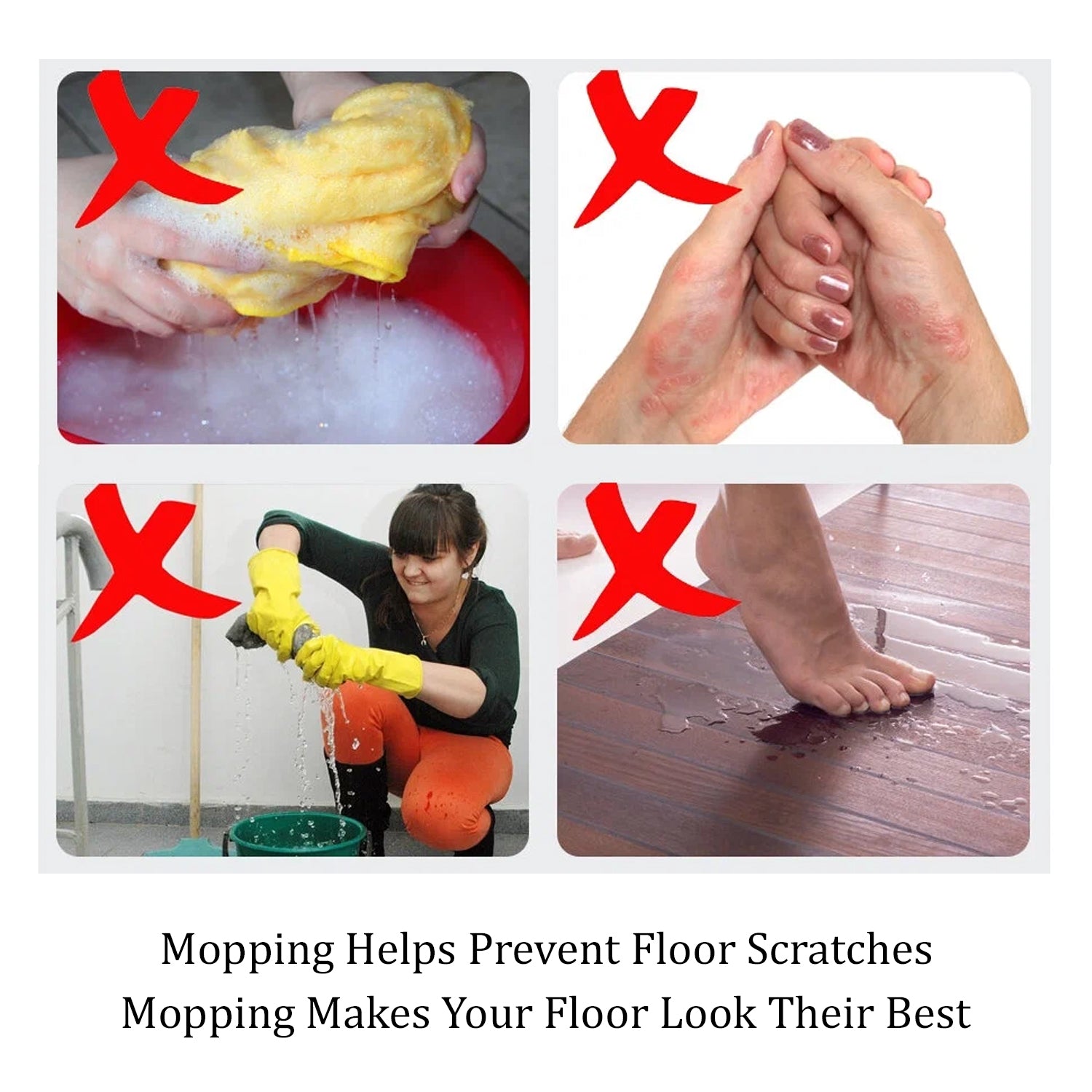 Quick Spin Mop Plastic spin, Bucket Floor Cleaning, Easy Wheels & Big Bucket, Floor Cleaning Mop with Bucket - Springkart 