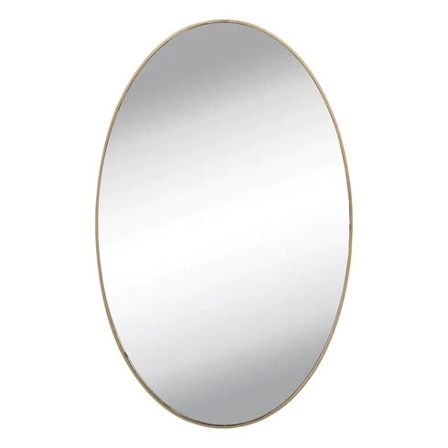 SMALL OVAL FRAME LESS MIRROR WALL STICKER FOR DRESSING - Springkart 