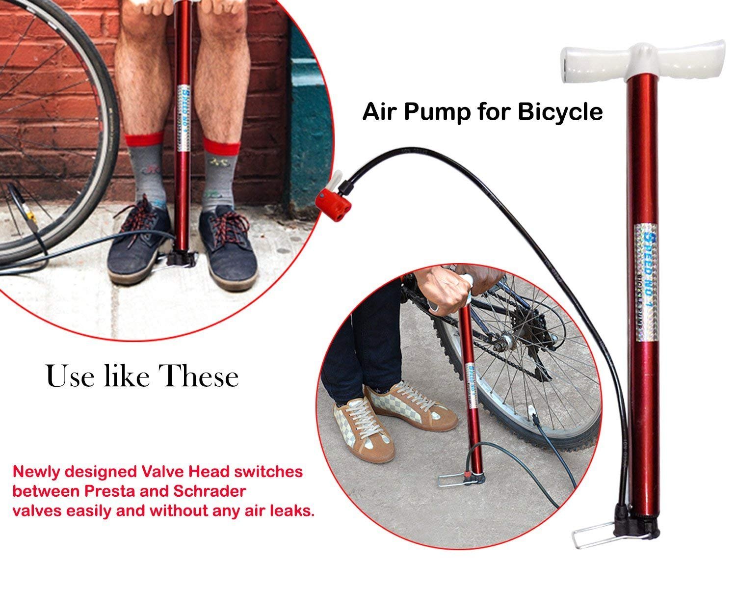Multipurpose Air Pump (Use for Car ,Bicycles ,Scooters ,Balls, Bikes) (MOQ :- 6 Pc) - Springkart 