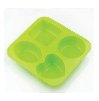 Silicone Circle, Square, Oval and Heart Shape Soap And Mini Cake Making Mould - Springkart 