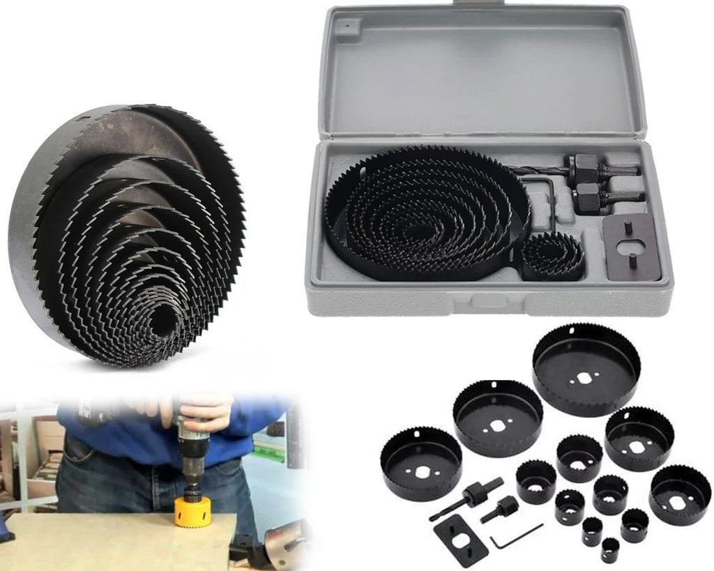 Hole Saw Drill Bit set (16 pcs) - Springkart 