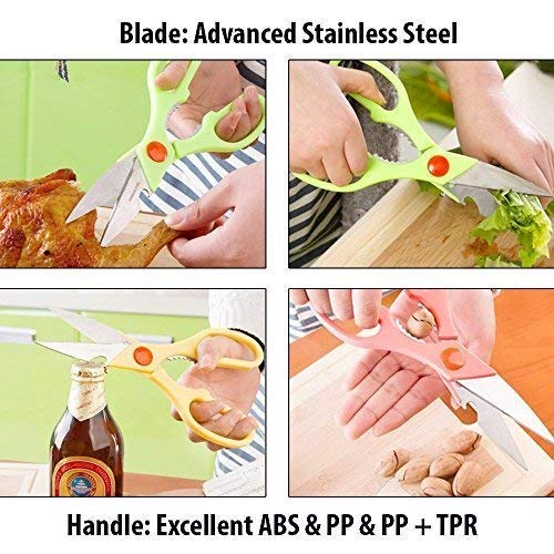 Multi-Function Kitchen Scissors for Veggies, Meat & Seafood with Bottle Opener - Springkart 