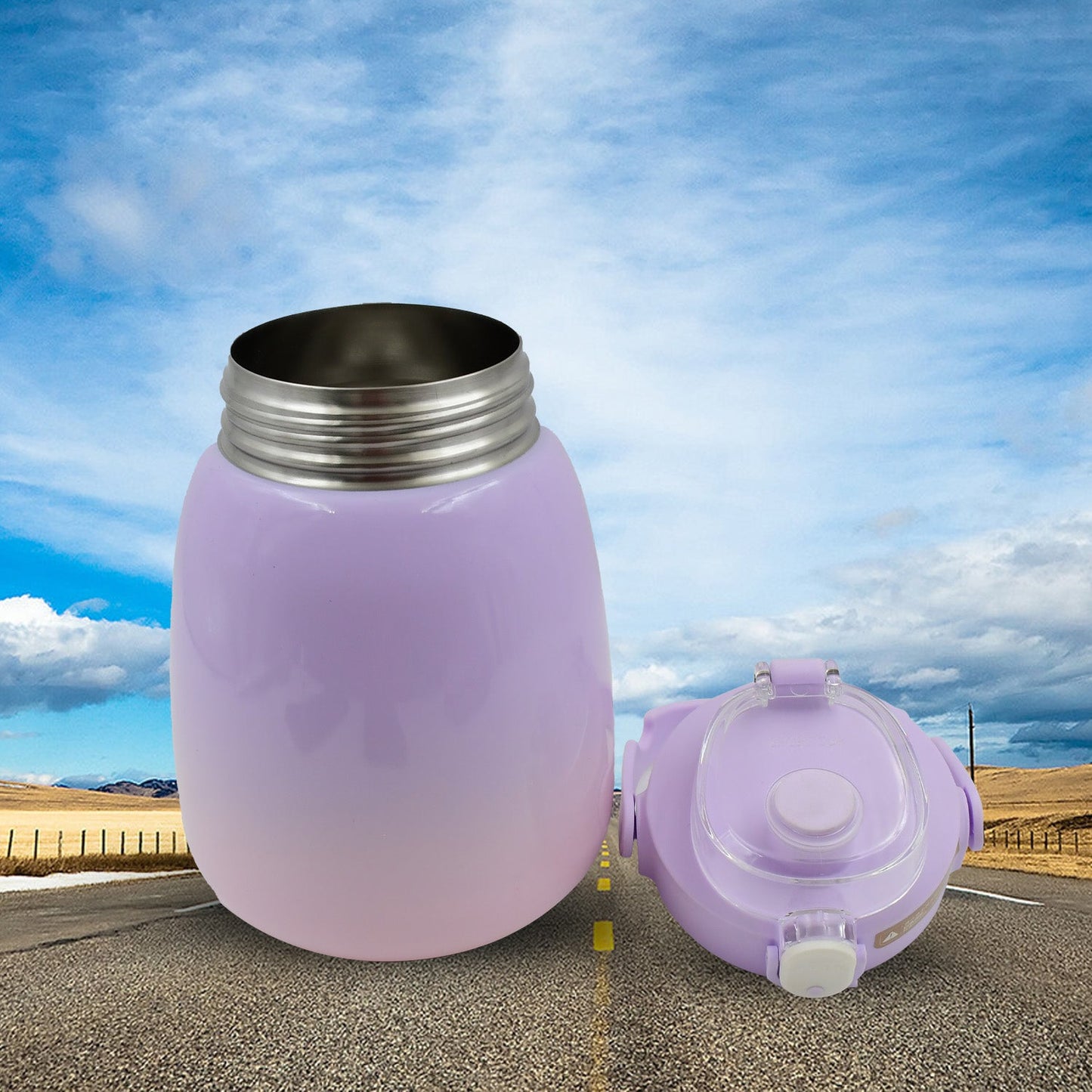 Stainless Steel Mug / Bottle Vacuum Insulated Cup With Handle (1200 ML) - Springkart 