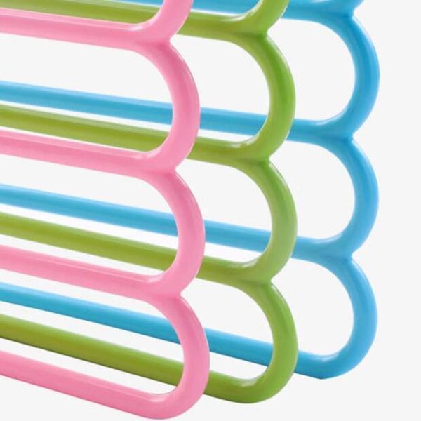 5 in 1 Multipurpose Plastic Hanger, Assorted (5-Layer) - Springkart 