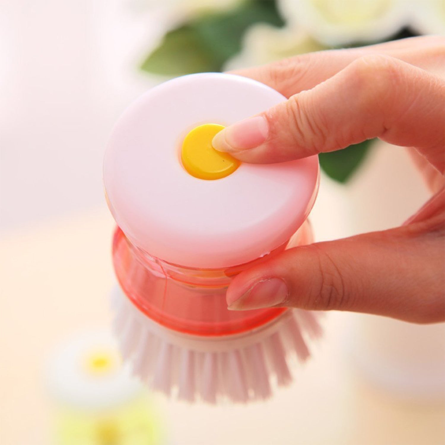 Cleaning Brush with Liquid Soap Dispenser - Springkart 