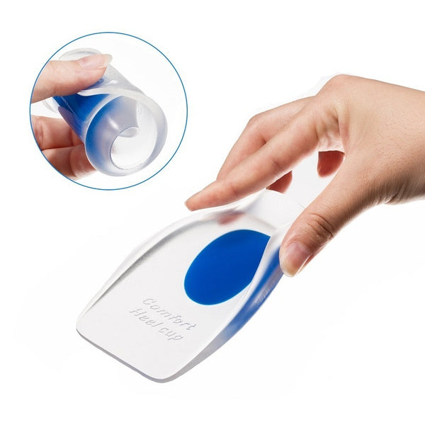 Gel Heel cups Silicon Heel Pad for Heel Ankle Pain - Springkart 