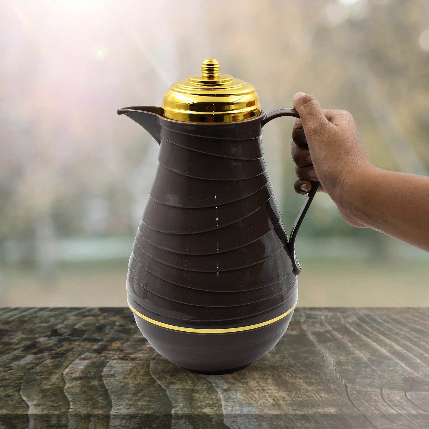Insulated Tea Kettle Hot and Cold Premium Tea Kettle 1Ltr Kettle | Easy to Carry | Leak Proof | Tea Jug | Coffee Jug | Water Jug | Hot Beverages - Springkart 