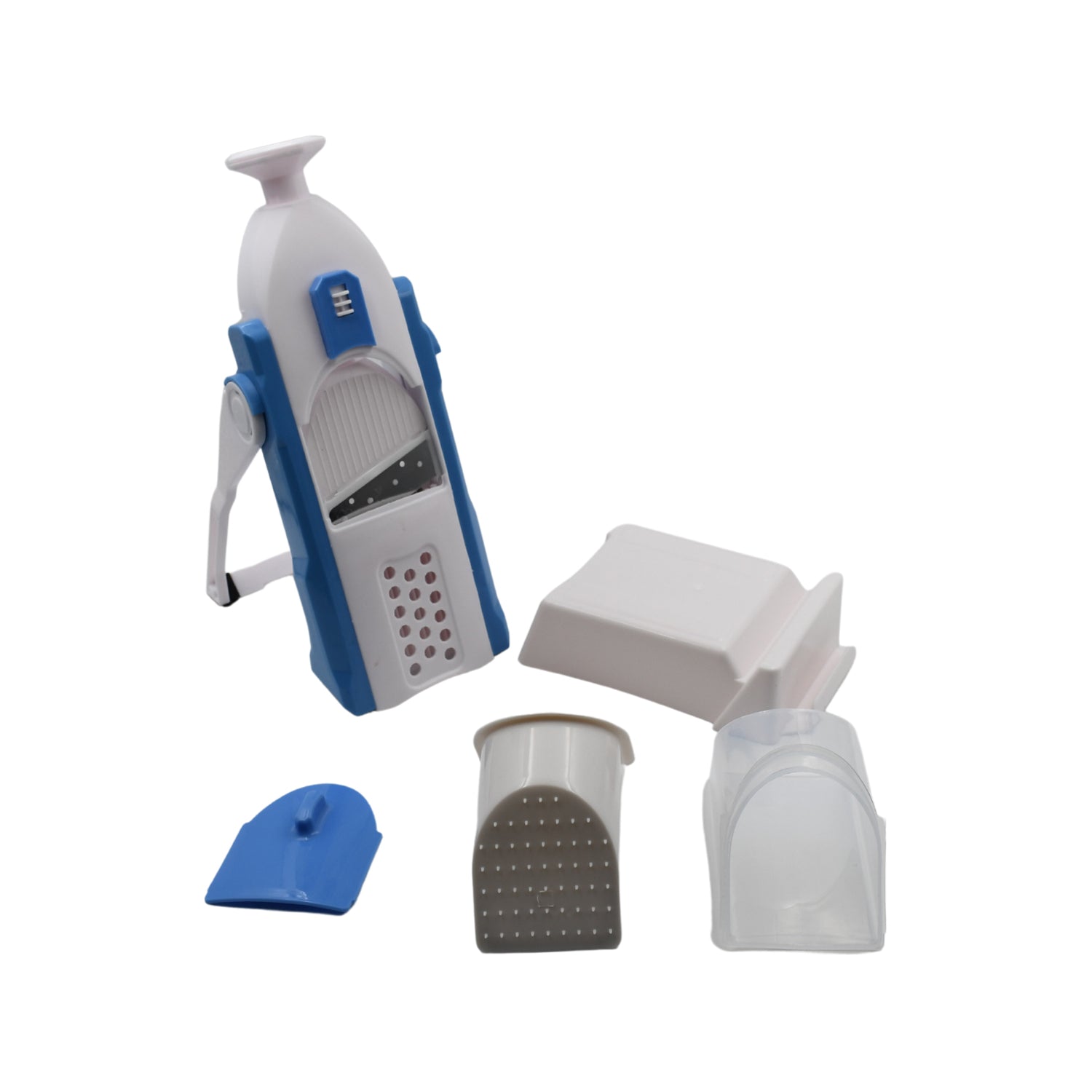 Multi-Function Time Saving Vegetable Slicer Cutter + Julienne 5-in-1 Food Vegetable Potato Chopper, Garlic Grinder - Springkart 