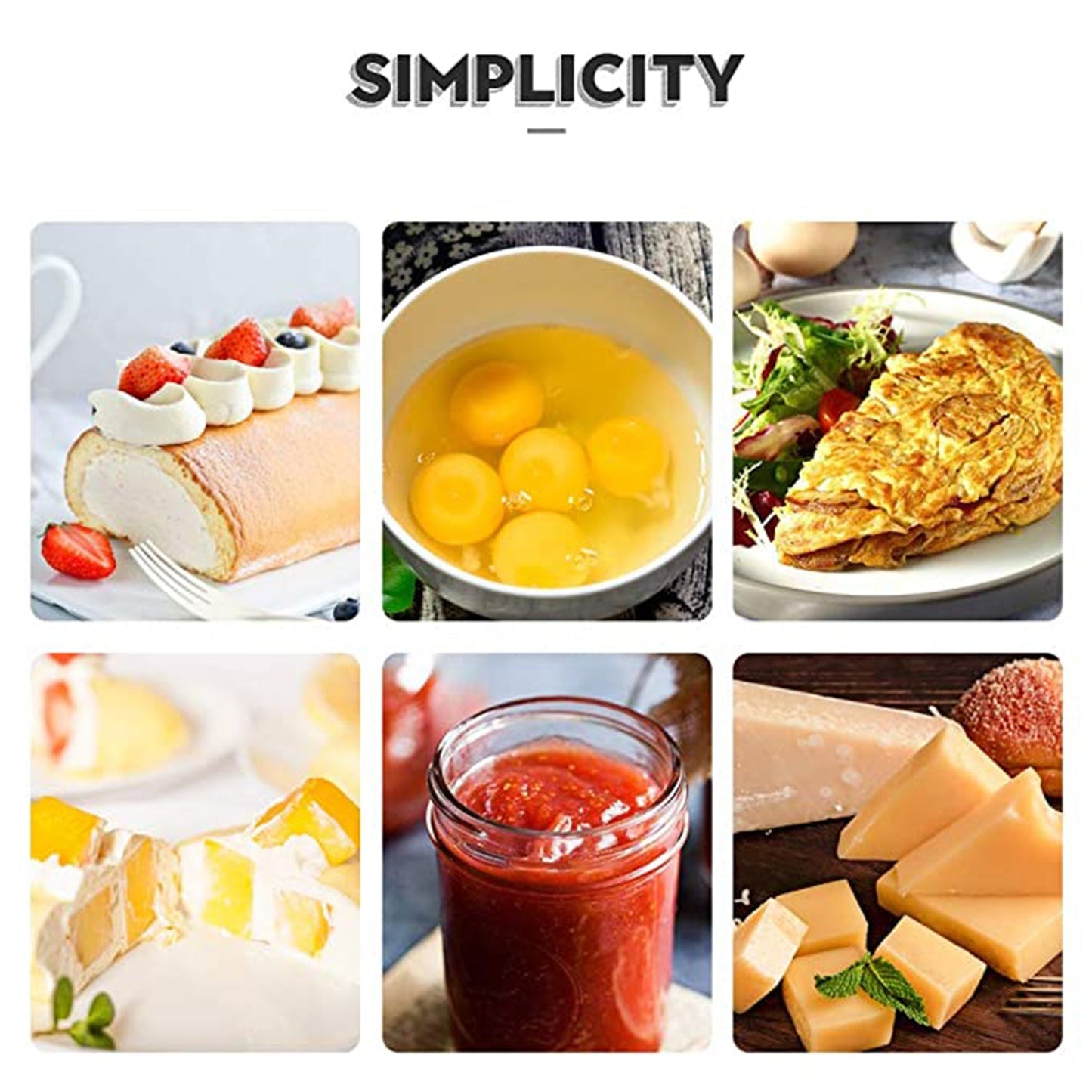Manual Whisk Mixer Silicone Whisk, Cream Whisk, Flour Mixer, Rotary Egg Mixer, Kitchen Baking Tool. - Springkart 