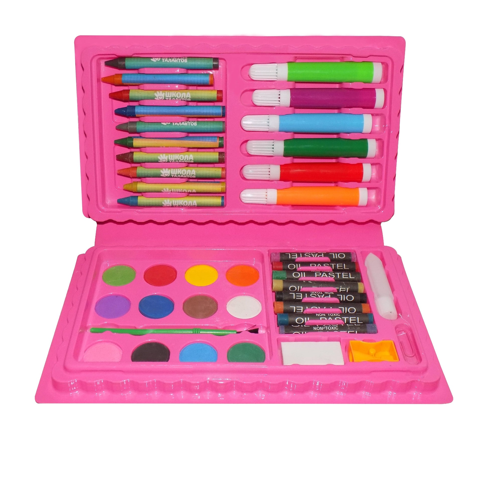 Coloring Combo Colors Box Color Pencil, Crayons, Water Color, Sketch Pens Set of 42 - Springkart 