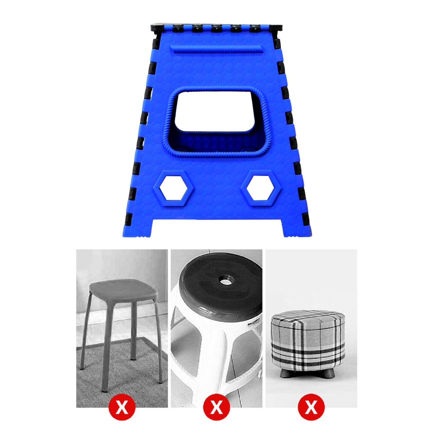 Plastic pick and move strong step stool table 18 INCH - Springkart 