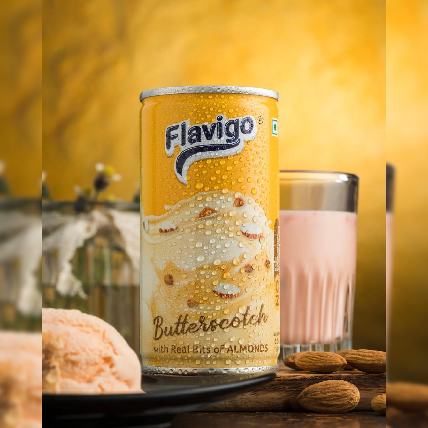 Flavigo Butter Scotch Ice Cream Milkshake (200Ml) | Ice cream shakes - Springkart 