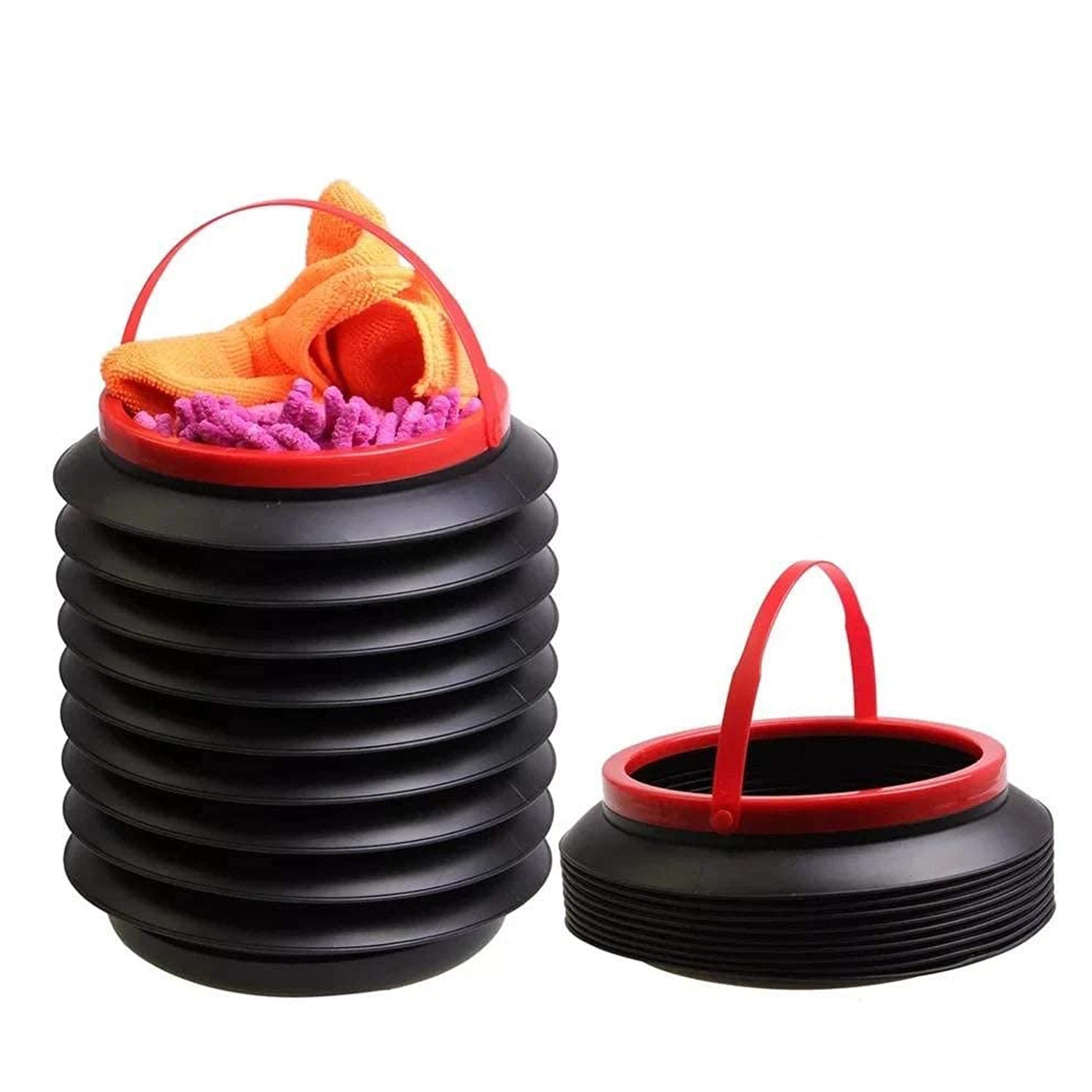 Foldable Storage Bucket , Water Container & Dustbin Multiuse Bucket For Home , Car & Kitchen Use Bucket - Springkart 