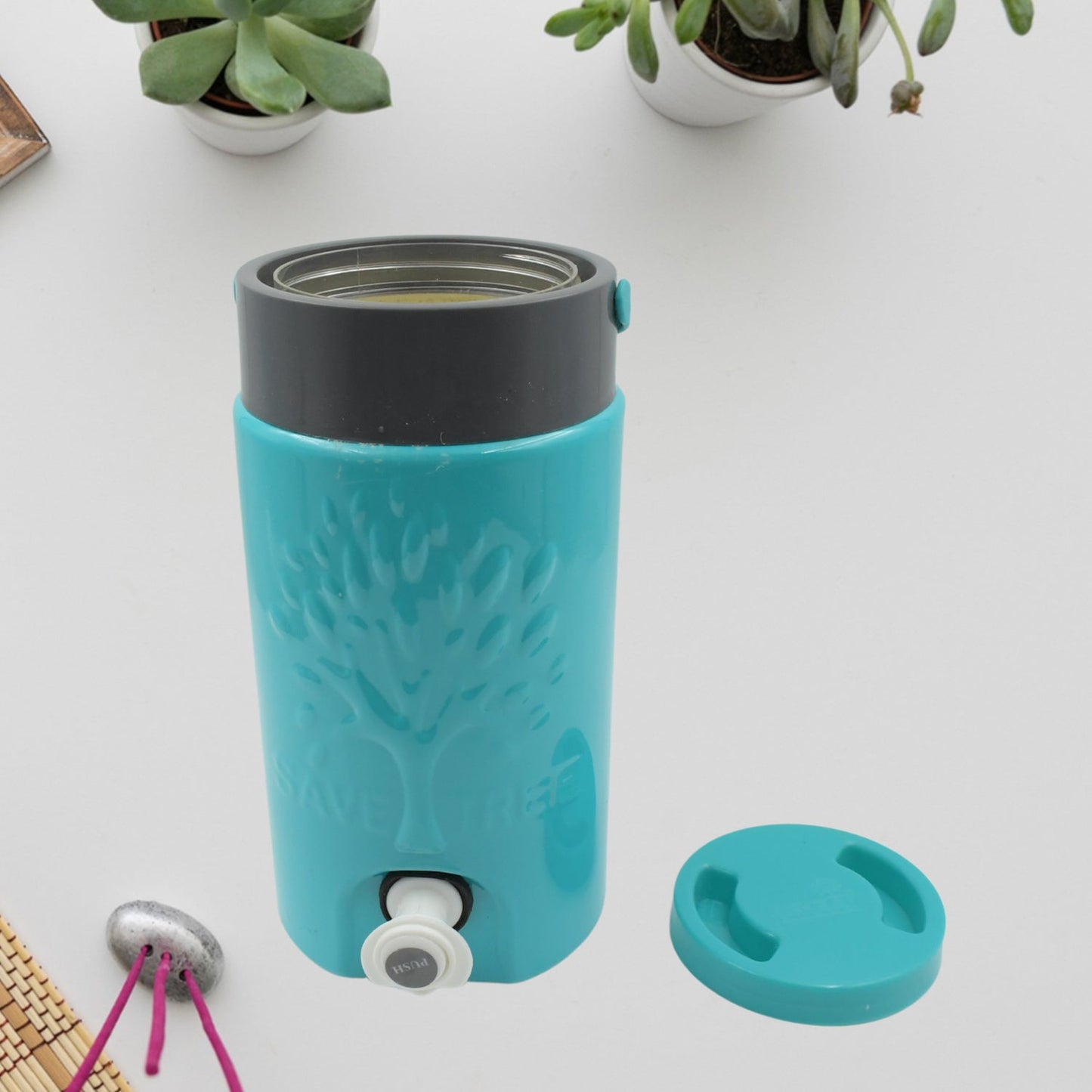 Insulated Water Jug with Tap (3000ml): Leakproof, Travel Cooler - Springkart 