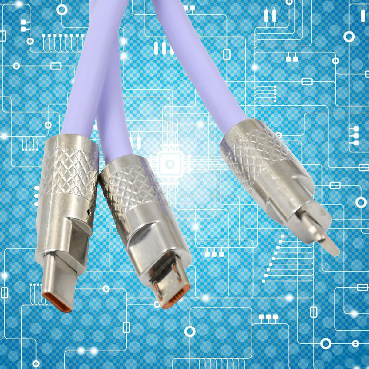 3 in 1 Multi Super Fast Charging Cable (1 Pc) - Springkart 