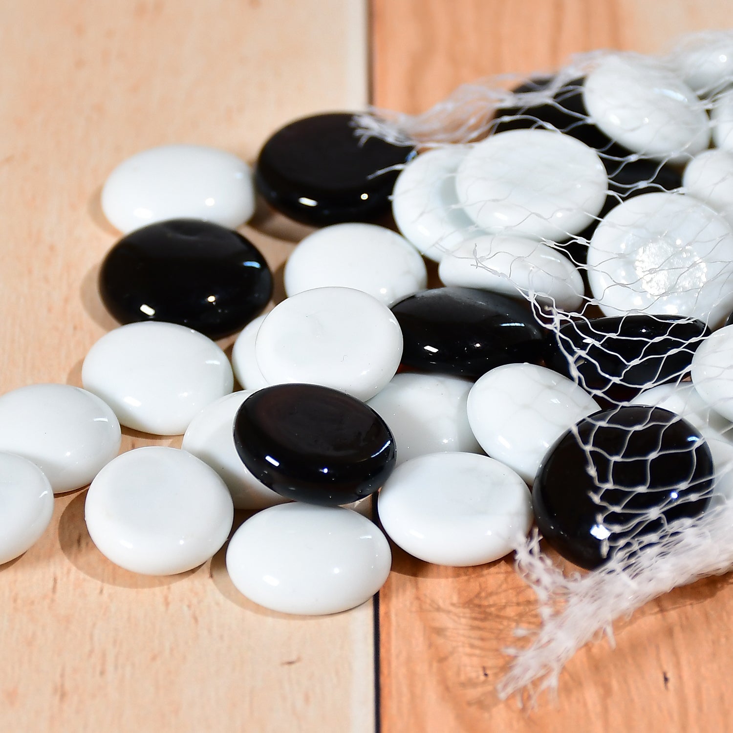 Glass Gem Stone, Flat Round Marbles Pebbles for Vase Fillers, Attractive pebbles for Aquarium Fish Tank. - Springkart 