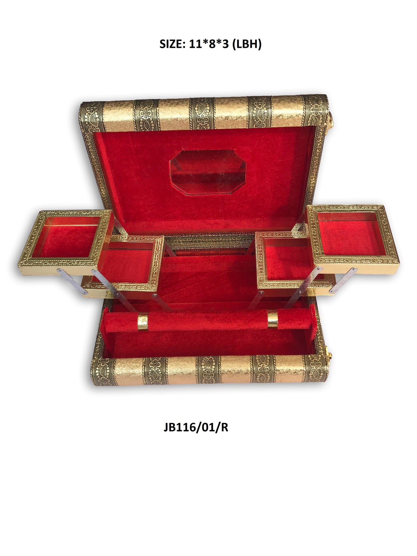 Jewellery Jewel Boxes Storage Box Organizer Gift Box for Women Necklace Earring Set Bangles Churi Gift for Women - Springkart 