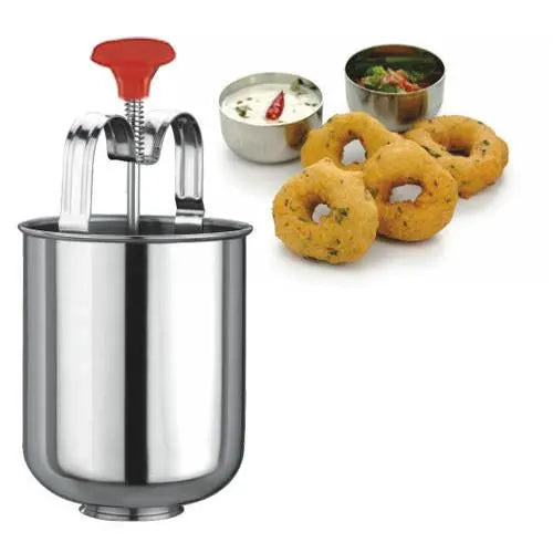 Stainless Steel Medu Vada And Donut Maker For Perfectly Shaped And Crispy Vada Maker - Springkart 
