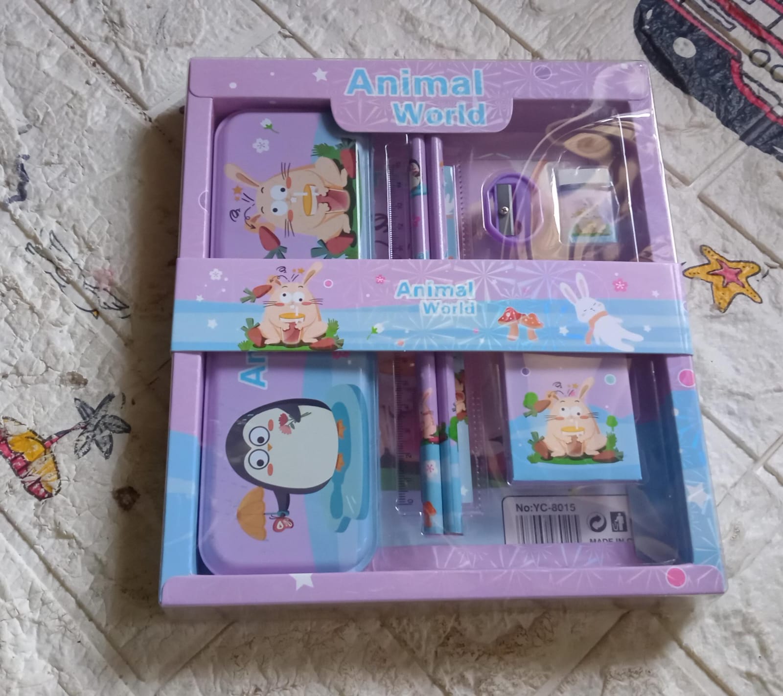 School Supplies Stationery Kit with 1 Pencil Box Case 2 Pencils 6 Crayon Colors 1 Ruler Scale 1 Eraser 1 Sharpener Stationary Kit for Girls Pencil Pen Book Eraser Sharpener Crayons - Stationary Kit Set for Kids Birthday Gift (12 Pc Set) - Springkart 